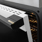 ZLINE Marino Autograph Edition 48-Inch 6.7 cu. ft. Dual Fuel Range, 8 Brass Burners, Double Oven, Convection Oven, Reversible Griddle, Stainless Steel with White Matte Door and Matte Black Accents, MDRZ-WM-48-MB