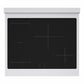 ZLINE Autograph Edition 30 in. 4.2 cu. ft. Marino Induction Range with 4 Element Cooktop and Electric Convection Oven in Stainless Steel with Matte Black Accents, MINRZ-30-MB