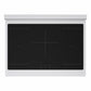 ZLINE 36 in. 5.2 cu. ft. Marino Induction Range with 5 Element Cooktop and Electric Convection Oven in Stainless Steel with White Matte Door, MINR-WM-36