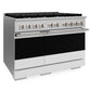 ZLINE Marino 48-Inch 6.7 cu. ft. Dual Fuel Range, 8 Burners, Double Oven, Convection Oven, Reversible Griddle, Stainless Steel with White Matte Door, MDR-WM-48