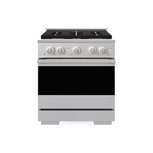 ZLINE Marino 30-Inch 4.2 cu. ft. Dual Fuel Range, 4 Burners, Convection Oven, Stainless Steel, MDR30