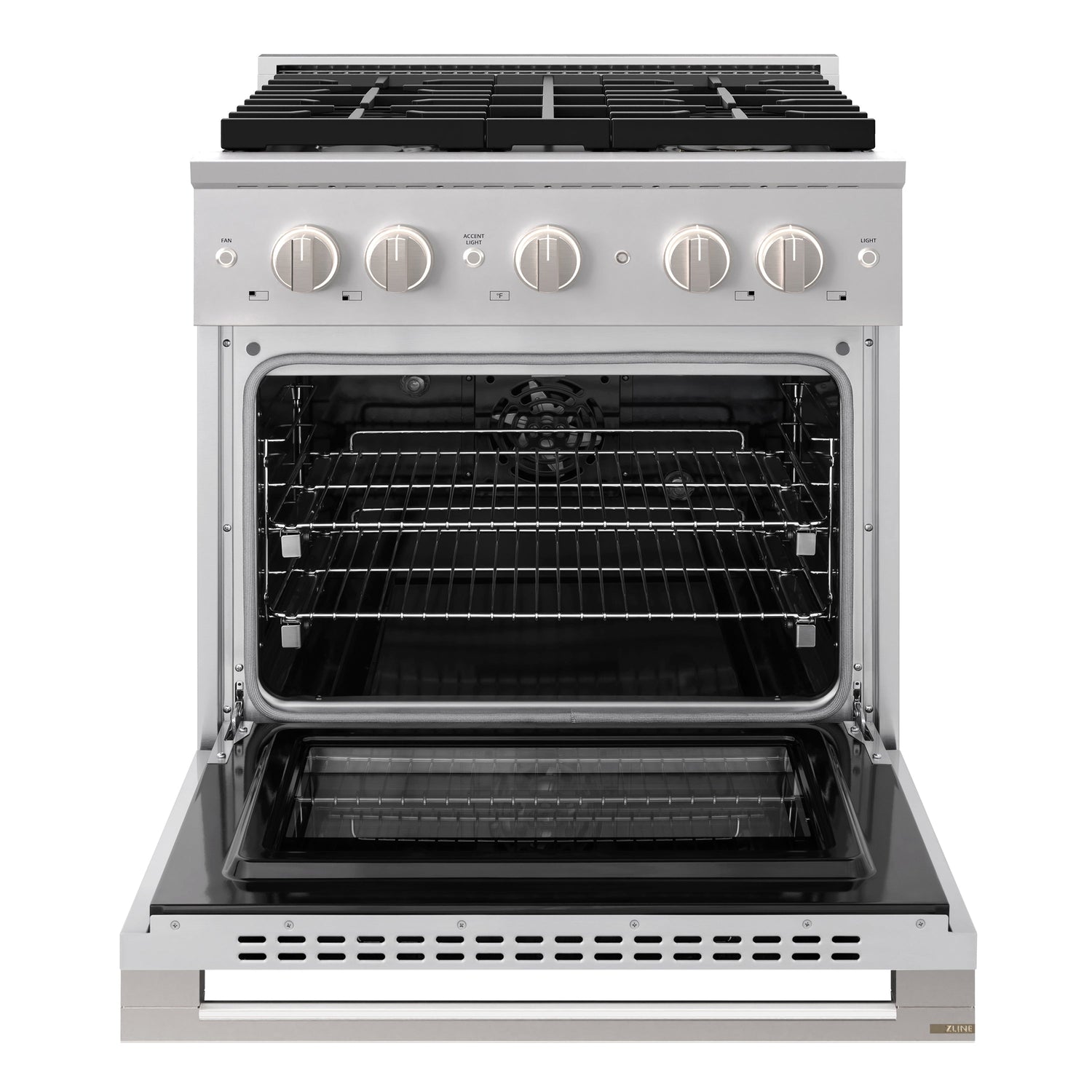 ZLINE Marino 30-Inch 4.2 cu. ft. Dual Fuel Range, 4 Burners, Convection Oven, Stainless Steel, MDR30