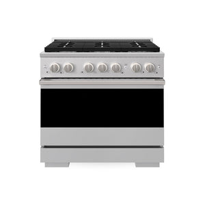 ZLINE Marino 36-Inch 5.2 cu. ft. Dual Fuel Range, 6 Burners, Convection Oven, Stainless Steel, MDR36