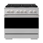 ZLINE Marino 36-Inch 5.2 cu. ft. Dual Fuel Range, 6 Burners, Convection Oven, Stainless Steel, MDR36