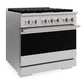 ZLINE Marino 36-Inch 5.2 cu. ft. Dual Fuel Range, 6 Burners, Convection Oven, Stainless Steel, MDR36