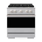 ZLINE Marino 30-Inch 4.2 cu. ft. Dual Fuel Range, 4 Brass Burner DuoPro™ Cooktop, Convection Oven, Stainless Steel, PMDR30