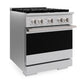 ZLINE Marino 30-Inch 4.2 cu. ft. Dual Fuel Range, 4 Brass Burner DuoPro™ Cooktop, Convection Oven, Stainless Steel, PMDR30