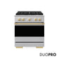 ZLINE Marino Autograph Edition 30-Inch 4.2 cu. ft. Dual Fuel Range, 4 Brass Burner DuoPro™ Cooktop, Convection Oven, Stainless Steel with Polished Gold Accents, PMDRZ-30-G