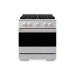 ZLINE Marino 30-Inch 4.2 cu. ft. Gas Range, 4 Brass Burners, Convection Oven, Stainless Steel, MGR-BR-30