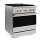 ZLINE Marino 30-Inch 4.2 cu. ft. Gas Range, 4 Brass Burners, Convection Oven, Stainless Steel, MGR-BR-30