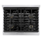ZLINE Marino 30-Inch 4.2 cu. ft. Gas Range, 4 Brass Burners, Convection Oven, Stainless Steel, MGR-BR-30