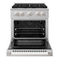 ZLINE Marino 30-Inch 4.2 cu. ft. Gas Range, 4 Burners, Convection Oven, Stainless Steel, MGR30