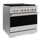 ZLINE Marino 36-Inch 5.2 cu. ft. Gas Range, 6 Burners, Convection Oven, Stainless Steel, MGR36