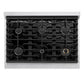 ZLINE Marino 36-Inch 5.2 cu. ft. Gas Range, 6 Burners, Convection Oven, Stainless Steel, MGR36