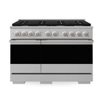 ZLINE Marino 48-Inch 6.7 cu. ft. Gas Range, 8 Burners, Double Oven, Convection Oven, Reversible Griddle, Stainless Steel, MGR48