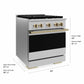 ZLINE Marino Autograph Edition 30-Inch 4.2 cu. ft. Gas Range, 4 Brass Burners, Convection Oven, Stainless Steel with Champagne Bronze Accents, MGRZ-30-CB
