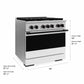 ZLINE Marino Autograph Edition 36-Inch 5.2 cu. ft. Gas Range, 6 Brass Burners, Convection Oven, Stainless Steel with White Matte Door and Matte Black Accents, MGRZ-WM-36-MB
