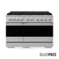 ZLINE Marino 48-Inch 6.7 cu. ft. Gas Range, 8 Brass Burner DuoPro™ Cooktop, Double Oven, Convection Oven, Reversible Griddle, Stainless Steel, PMGR48
