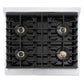 ZLINE Autograph 30 in. 4.2 cu. ft. Marino Gas Range with 4 Burner DuoPro™ Cooktop and Gas Oven in Stainless Steel and Champagne Bronze Accents, PMGRZ-30-CB - Top-Down View
