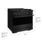 ZLINE Marino 36-Inch 5.2 cu. ft. Dual Fuel Range, 6 Burners, Convection Oven, Black Stainless Steel, MDRB-36