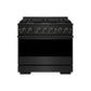 ZLINE Marino 36-Inch 5.2 cu. ft. Dual Fuel Range, 6 Burners, Convection Oven, Black Stainless Steel, MDRB-36