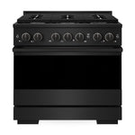 ZLINE Marino 36-Inch 5.2 cu. ft. Dual Fuel Range, 6 Burners, Convection Oven, Black Stainless Steel, MDRB-36