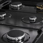 ZLINE Marino 30-Inch 4.2 cu. ft. Gas Range, 4 Burners, Convection Oven, Black Stainless Steel, MGRB-30