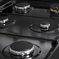 ZLINE Marino 36-Inch 5.2 cu. ft. Gas Range, 6 Burners, Convection Oven, Black Stainless Steel, MGRB-36