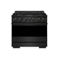 ZLINE Marino 36-Inch 5.2 cu. ft. Gas Range, 6 Burners, Convection Oven, Black Stainless Steel, MGRB-36