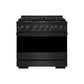 ZLINE Marino 30-Inch 4.2 cu. ft. Gas Range, 4 Burners, Convection Oven, Black Stainless Steel, MGRB-30