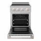 ZLINE 24 in. 3.2 cu. ft. Marino Induction Range with 3 Element Cooktop and Electric Convection Oven in Stainless Steel, MINR24