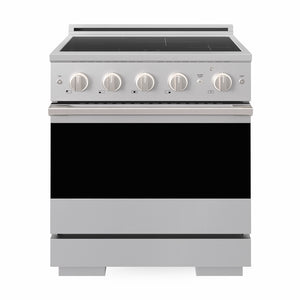 ZLINE 30 in. 4.2 cu. ft. Marino Induction Range with 4 Element Cooktop and Electric Convection Oven in Stainless Steel, MINR30