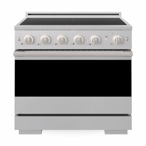 ZLINE 36 in. 5.2 cu. ft. Marino Induction Range with 5 Element Cooktop and Electric Convection Oven in Stainless Steel, MINR36