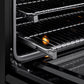 ZLINE 36 in. 5.2 cu. ft. Marino Induction Range with 5 Element Cooktop and Electric Convection Oven in Black Stainless Steel, MINRB-36