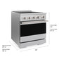 ZLINE 30 in. 4.2 cu. ft. Marino Induction Range with 4 Element Cooktop and Electric Convection Oven in Satin Stainless Steel, MINRS-30