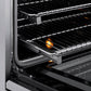 ZLINE Autograph Edition 36 in. 5.2 cu. ft. Marino Induction Range with 5 Element Cooktop and Electric Convection Oven in Stainless Steel with Polished Gold Accents, MINRZ-36-G