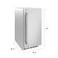 ZLINE 15" Touchstone Nugget Ice Maker in Stainless Steel Door, INGD-ST-15
