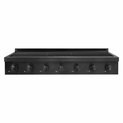 ZLINE 48" Paramount Induction Rangetop with 7 Element Cooktop in Black Stainless Steel, SINRTB-48