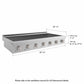 ZLINE 48" Paramount Induction Rangetop with 7 Element Cooktop in Satin Stainless Steel, SINRTS-48
