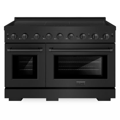 ZLINE 48" Paramount Induction Range with 7 Element Cooktop in Black Stainless Steel, SINRB-48