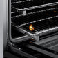 ZLINE 48" Paramount Induction Range with 7 Element Cooktop in Satin Stainless Steel with Black Matte Doors, SINRS-BLM-48