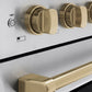 ZLINE Autograph Edition 48" Paramount Induction Range with 7 Element Cooktop in Satin Stainless Steel with Champagne Bronze Accents, SINRSZ-48-CB