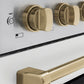 ZLINE Autograph Edition 48" Paramount Induction Range with 7 Element Cooktop in Stainless Steel with White Matte Doors and Champagne Bronze Accents, SINRZ-WM-48-CB