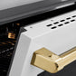 ZLINE Autograph Edition 48" Paramount Induction Range with 7 Element Cooktop in Stainless Steel with White Matte Doors and Polished Gold Accents, SINRZ-WM-48-G