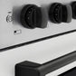 ZLINE Autograph Edition 48" Paramount Induction Range with 7 Element Cooktop in Stainless Steel with White Matte Doors and Matte Black Accents, SINRZ-WM-48-MB