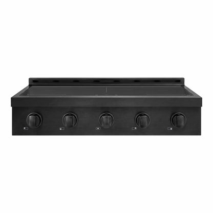 ZLINE 36" Paramount Induction Rangetop with 5 Element Cooktop in Black Stainless Steel, SINRTB-36