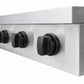 ZLINE Autograph Edition 36" Paramount Induction Rangetop with 5 Element Cooktop in Satin Stainless Steel and Matte Black Accents, SINRTSZ-36-MB
