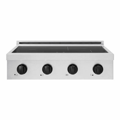 ZLINE Autograph Edition 30" Paramount Induction Rangetop with 4 Element Cooktop in Stainless Steel and Matte Black Accents, SINRTZ-30-MB