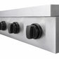 ZLINE Autograph Edition 36" Paramount Induction Rangetop with 5 Element Cooktop in Stainless Steel and Matte Black Accents, SINRTZ-36-MB