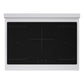 ZLINE 36" 5.2 cu. ft. Paramount Induction Range with 5 Element Cooktop and Electric Convection Oven in Satin Stainless Steel with Black Matte Door, SINRS-BLM-36